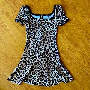 Dolls kill current mood leopard skater dress